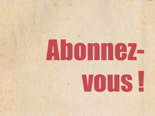 Abonnez-vous !